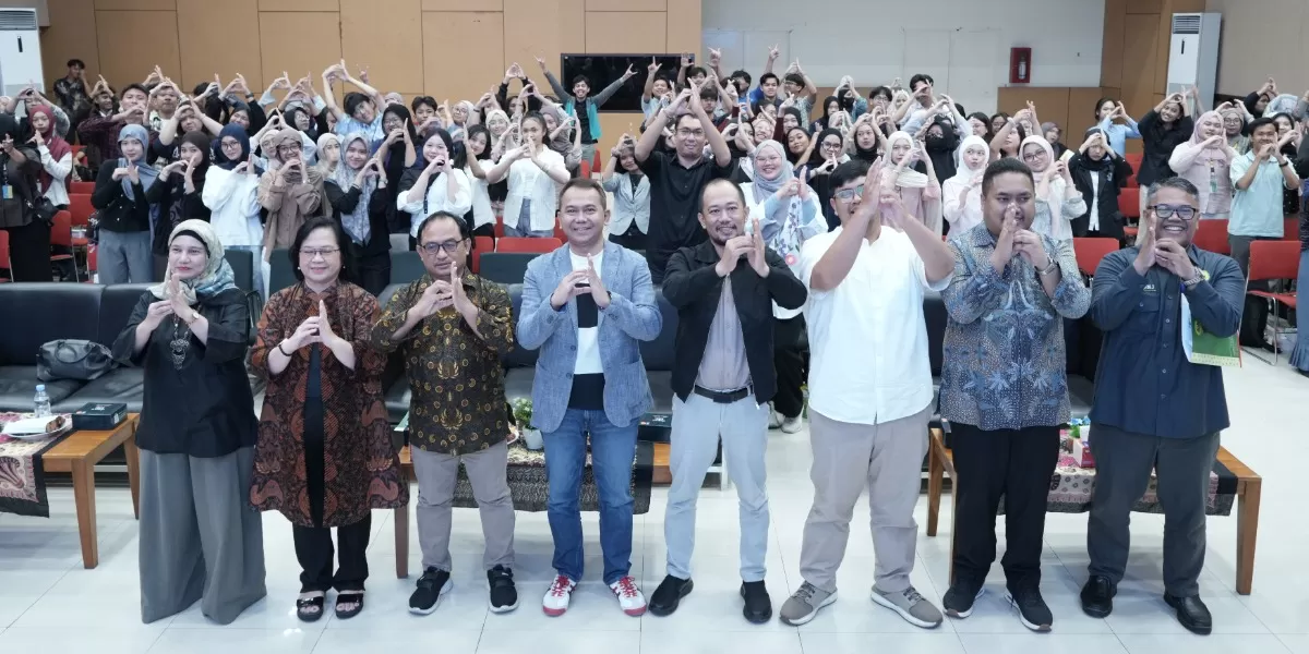 Acara BRI Content Creator Laboratorium (CoreLab) 2026 yang digelar Promedia Group di Universitas Negeri Jakarta (UNJ), Jakarta Timur, pada Rabu, 13 Mei 2026.  (Dokumentasi Promedia)
