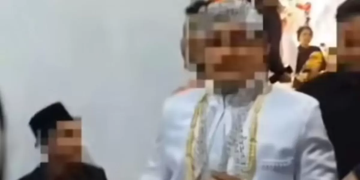 Viral mempelai pria di Garut ditangkap polisi karena diduga lakukan curanmor. (Dok. Instagram/polsek_ibun_polresta_bandung)