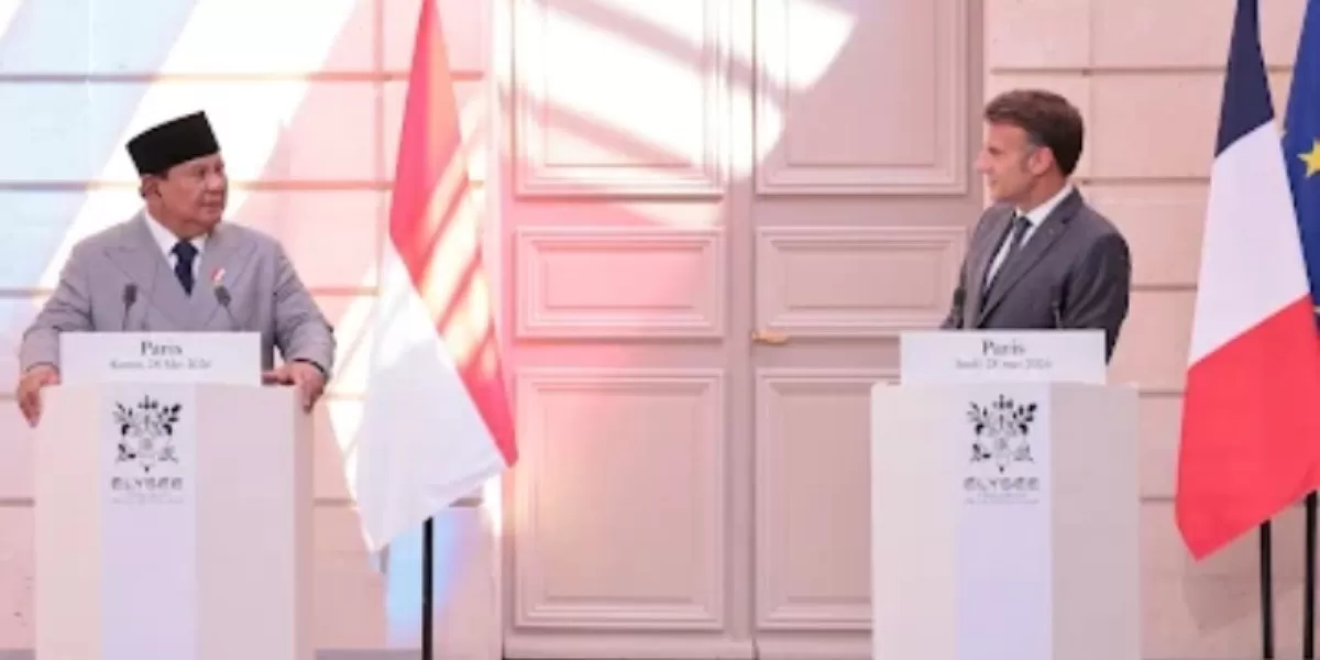 Prabowo dan Emanuelle Macron. (Dok. Istimewa )