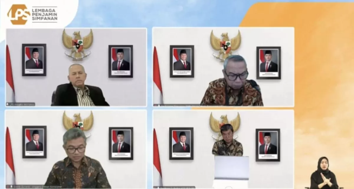 Rapat Dewan Komisioner (RDK), Lembaga Penjamin Simpanan (LPS) melalui Daring, Kamis, 25 Juni 2026.  (Wilhelmus Triputra)