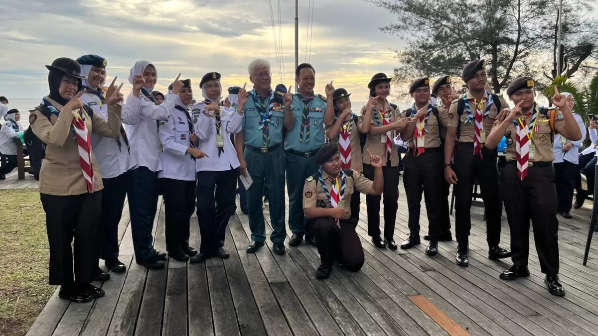 Kontingen Kwarda Kalbar mengikuti mengikuti Kem Pendidikan Marin Pengakap Laut Siri 3 di Miri, Malaysia, 25 - 28 Juni 2026.  (Wilhelmus Triputra)