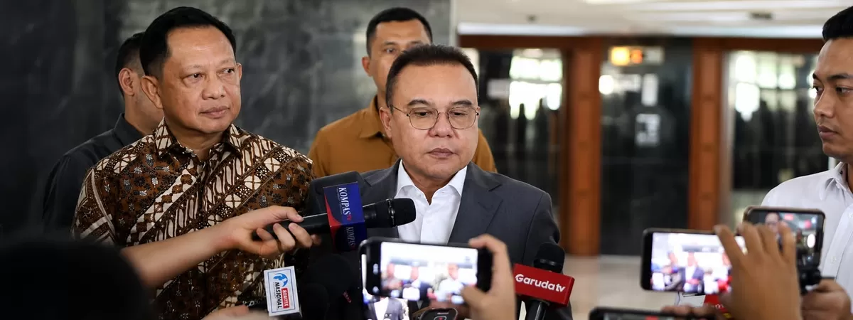 Wakil Ketua DPR RI, Sufmi Dasco Ahmad pimpin rapat bersama Kementerian lain membahas  (DPR RI)