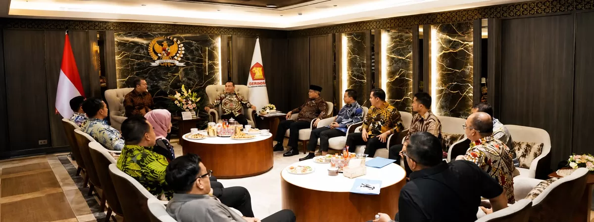 Wakil Ketua DPR RI, Sufmi Dasco Ahmad dan Cucun Ahmad Syamsurijal terima audiensi dengan APKASI terkait pembangunan daerah.  (Dok.Istimewa)