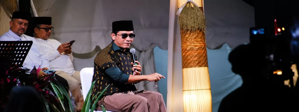 Gus Miftah memberikan pandangannya menjelang Muktamar NU di Tambakberas, Jombang. (Dok. Istimewa)