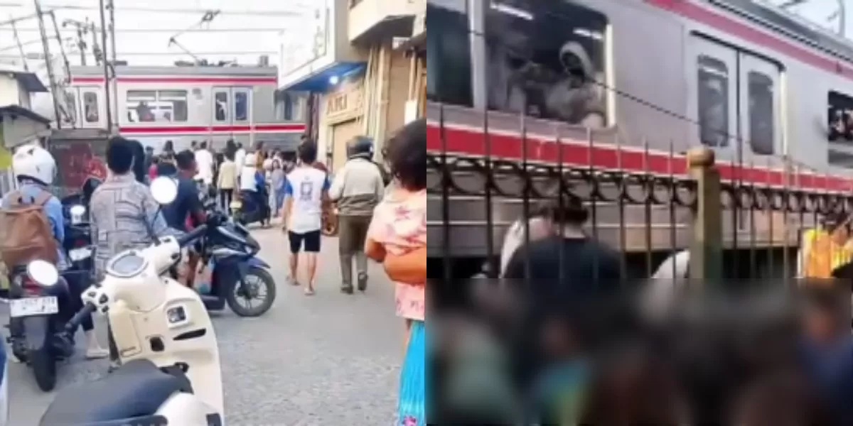 Menyoroti insiden kecelakaan yang dilaporkan menewaskan seorang pelajar saat tertemper KRL pada jalur Stasiun Kalideres, Jakarta Barat.  (Instagram.com/@warga.jakbar)