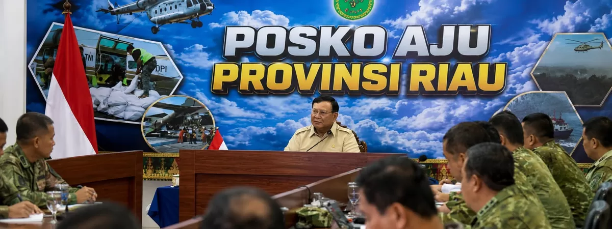 Presiden Prabowo Subianto, melakukan kunjungan ke Sumatera guna peninjauan langsung karhutla pada, Senin,  24 Agustus 2026.  (Dokumentasi Bakom RI)