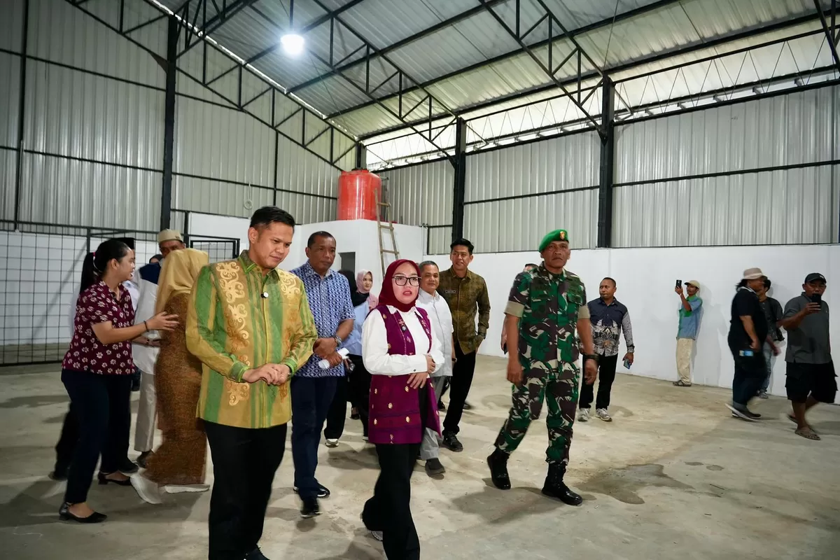 Wamenkop Tinjau Progres Pembangunan Gerai Fisik Kopdes Merah Putih Mangga Dua Kabupaten Serdang Bedagai (Dims / jurnalmetropolitan.com)