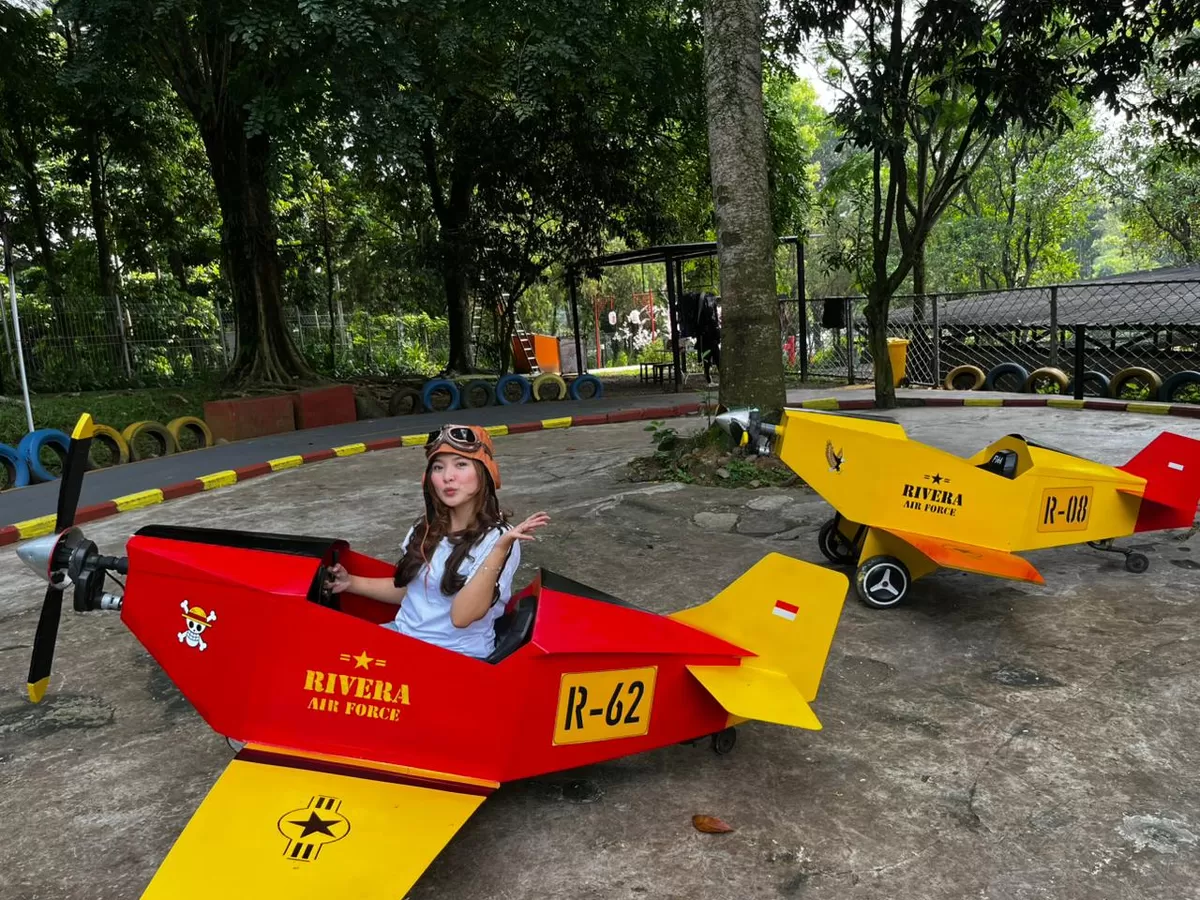 Salah satu wahana favorit di Rivera Outbound &amp; Edutainment Bogor