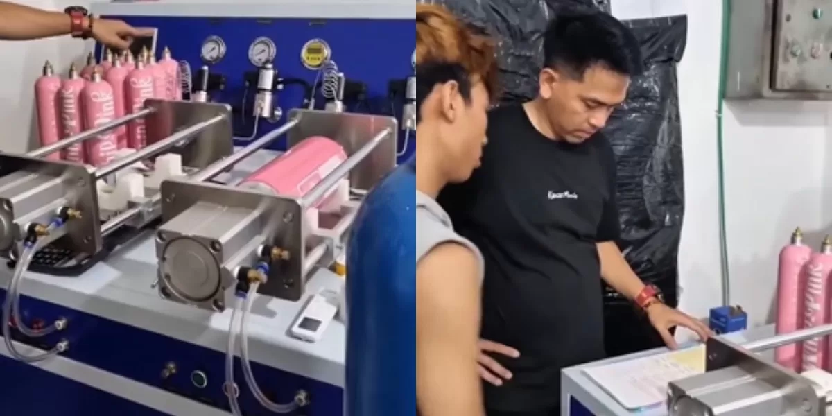 Menyoroti kasus penggerebekan pabrik &lsquo;Whip Pink&rsquo; di wilayah DKI Jakarta, ribuan tabung gas kini disita Bareskrim Polri. (Instagram.com/@widelhen)