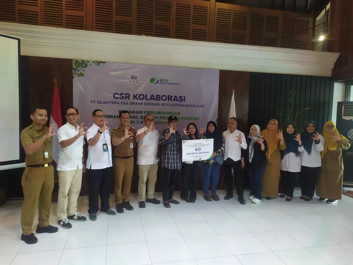 PT SEG Perluas Perlindungan Pekerja Rentan, Biayai Kepesertaan BPJS Ketenagakerjaan Lewat Program CSR (Dims / jurnalmetropolitan.com)