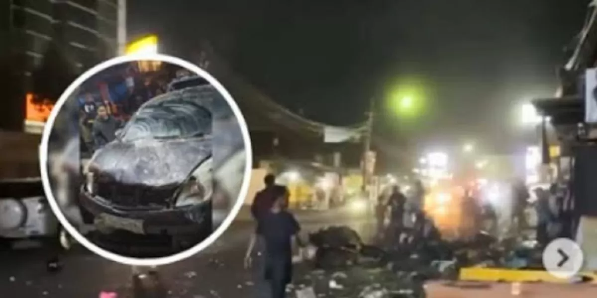Menyoroti insiden kecelakaan mobil yang menabrak warung nasi goreng di Garut Kota hingga sang pedagang dilaporkan meninggal dunia. (Instagram.com/@infogarut)