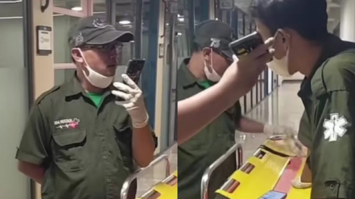Viral ambulans di Jakpus dapat orderan fiktif diduga dari debt collector. (Instagram/jakartapusat.info)