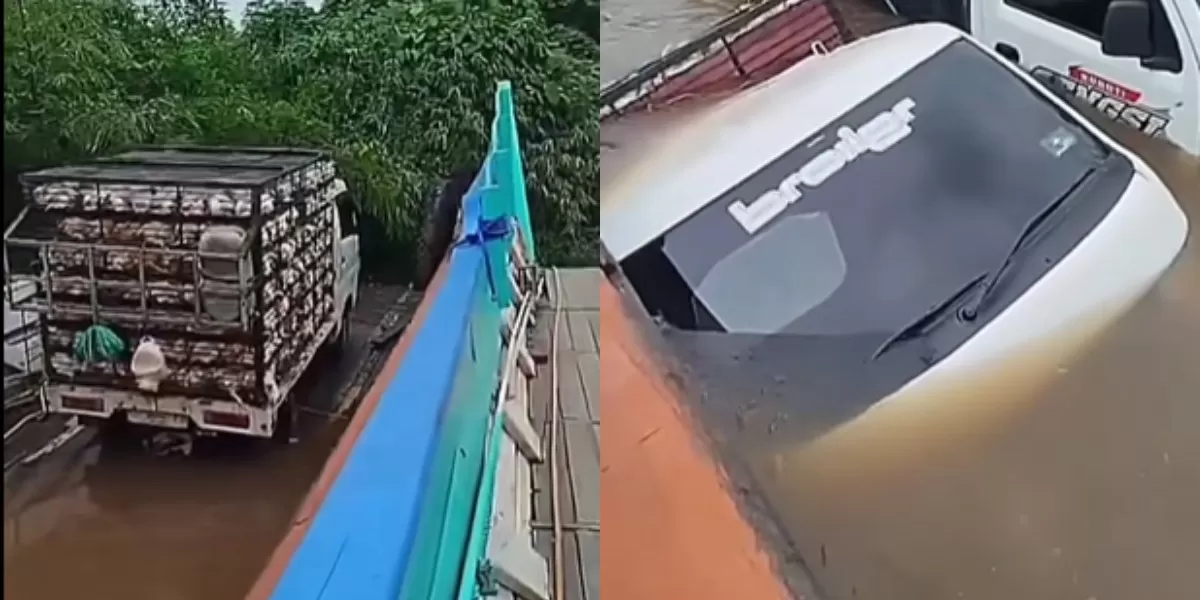 Menyoroti insiden kapal feri penyeberangan yang dilaporkan tenggelam di Sungai Mahakam, Kalimantan Timur (Kaltim). (TikTok.com/@nyawa.kedua2)