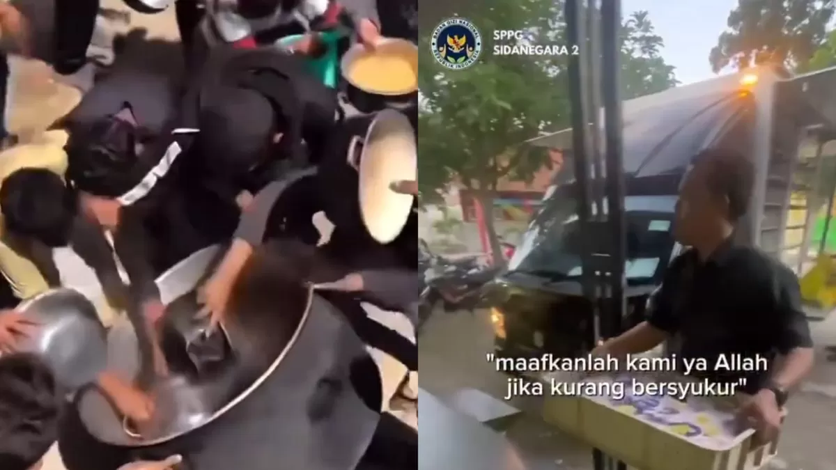 Konten MBG dari SPPG Sidanegara 2 Cilacap yang menuai kecaman warganet. (X/dosenkesmas)