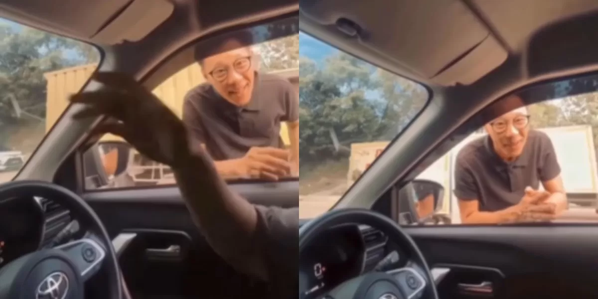 Menyoroti aksi viral pengendara yang akui salah rute saat berkendara di area Jembatan Cikupa, Tangerang. (Instagram.com/@bushcoo)