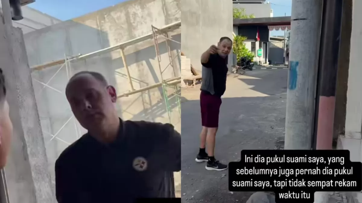 Viral kasus WNA Italia menampar warga Denpasar karena merasa bising. (Instagram/yuniliawt)