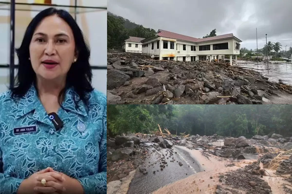 Kolase Anik Yulius Selvanus insert Banjir Bandang Siau, Sitaro (Dok. Istimewa)