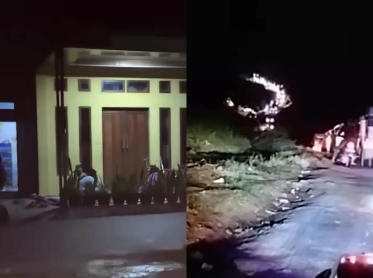 Kepanikan warga Bener Meriah usai beberapa kali terjadi gempa bumi pada Selasa malam, 30 Desember 2025. (Instagram/keber_gayo - destinasigayo)