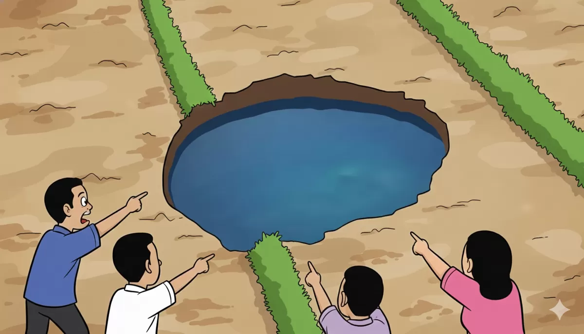 karikatur Sinkhole (Dok. Sulutzone.com / AI)
