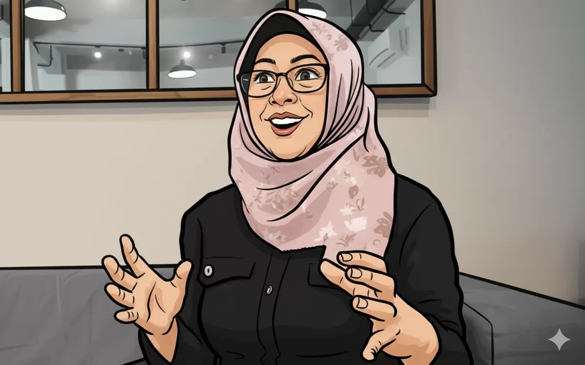 karikatur dr. Tifa (Dok. Sulutzone.com/AI)