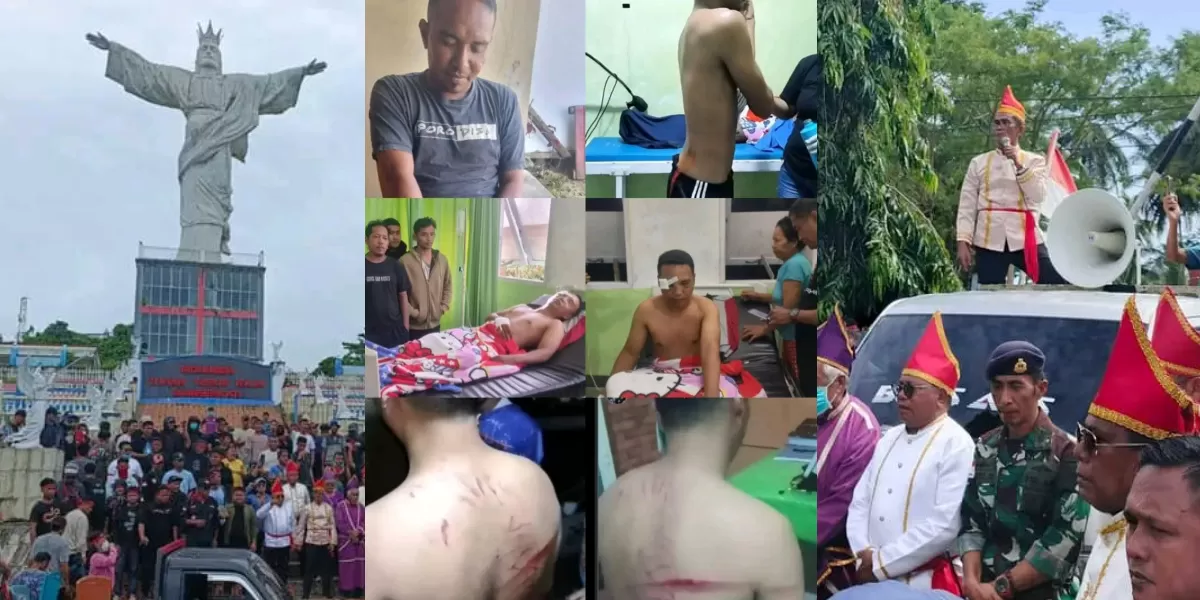 Aliansi Masyarakat Singkaramonane Melonguane, Kabupaten Kepulauan Talaud, menggelar aksi penyampaian aspirasi untuk menuntut keadilan atas dugaan kasus penganiayaan yang dilakukan sejumlah oknum anggota TNI AL terhadap warga setempat, Berkam Saweduling (Dok. Istimewa)
