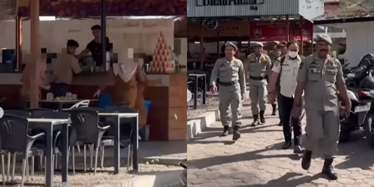 Menyoroti aksi viral terkait ASN di Banda Aceh yang berlarian dari warung kopi usai kena razia Satpol PP, diduga lantaran pergi ke warkop saat jam kerja. (Instagram.com/@undercover.id)