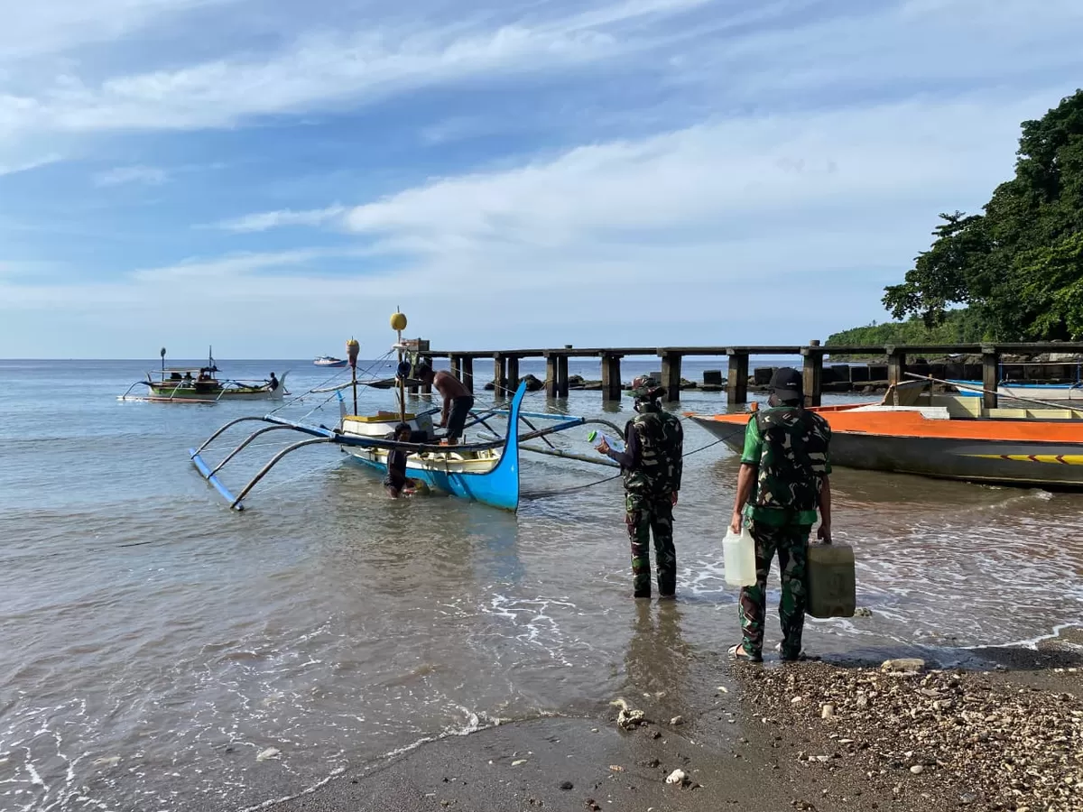 Satgas Pamputer RI - Filipina Posad Kabaruan mengerahkan Tim Pencarian di bawah pimpinan Sertu Thomas atas perintah Danposad Kabaruan Lettu Kav Baeni Iqfandi Senaroja, S.Tr(Han) (Dok. Istimewa)