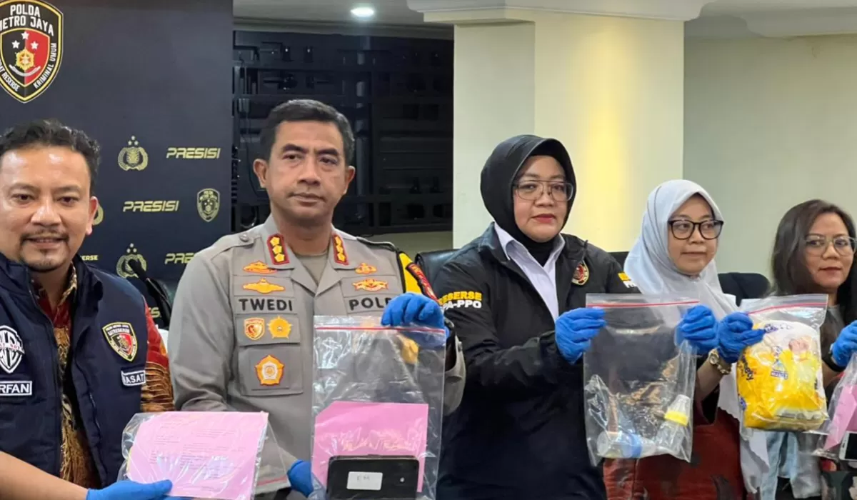 Polda Metro Jaya dan Polres Metro Jakarta Barat saat konferensi Pers (Ist)