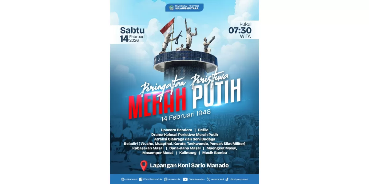 Flayer Peringatan Hari Merah Putih di Manado (Dok. Istimewa)