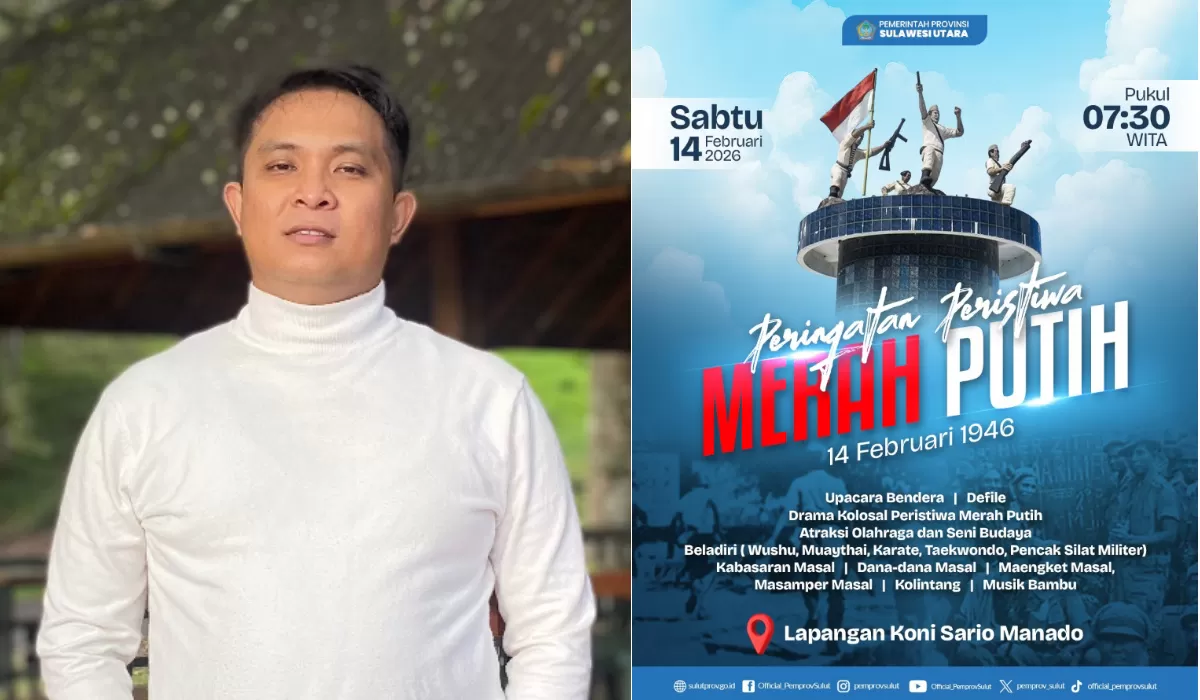Dedy Manlesu &amp; Infografis Perayaan Peristiwa Merah Putih (Dok. Istimewa)