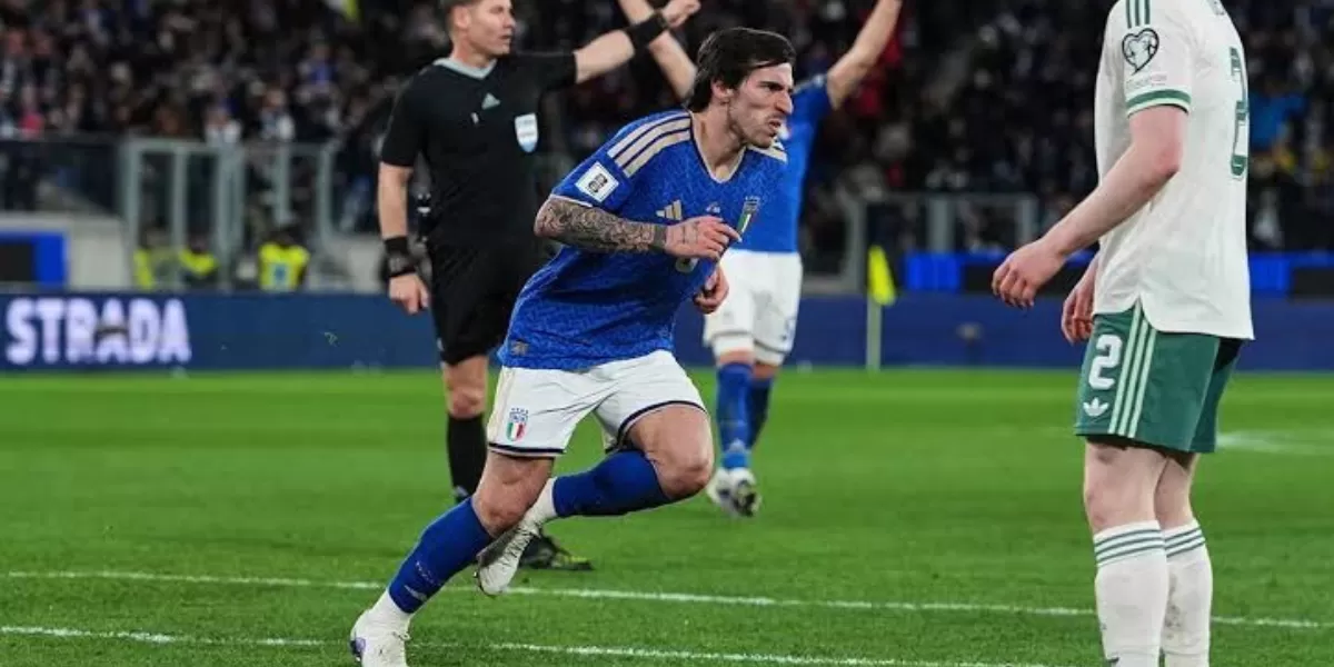 Sandro Tonali Pencetak Gol Italia vs Irlandia Utara