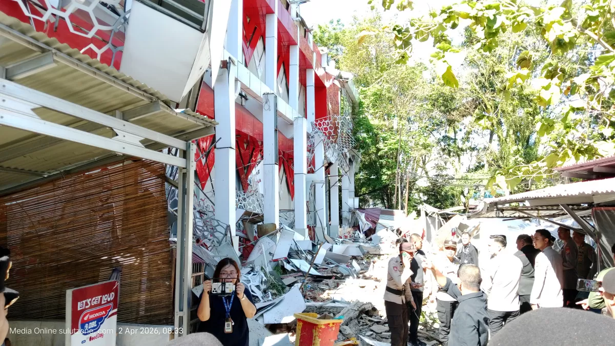 Koni Manado jadi Salah saru lokasi terparah yang diakibatkan Gempah M 7,6 (Dok. Dede/Sulutzone.com)