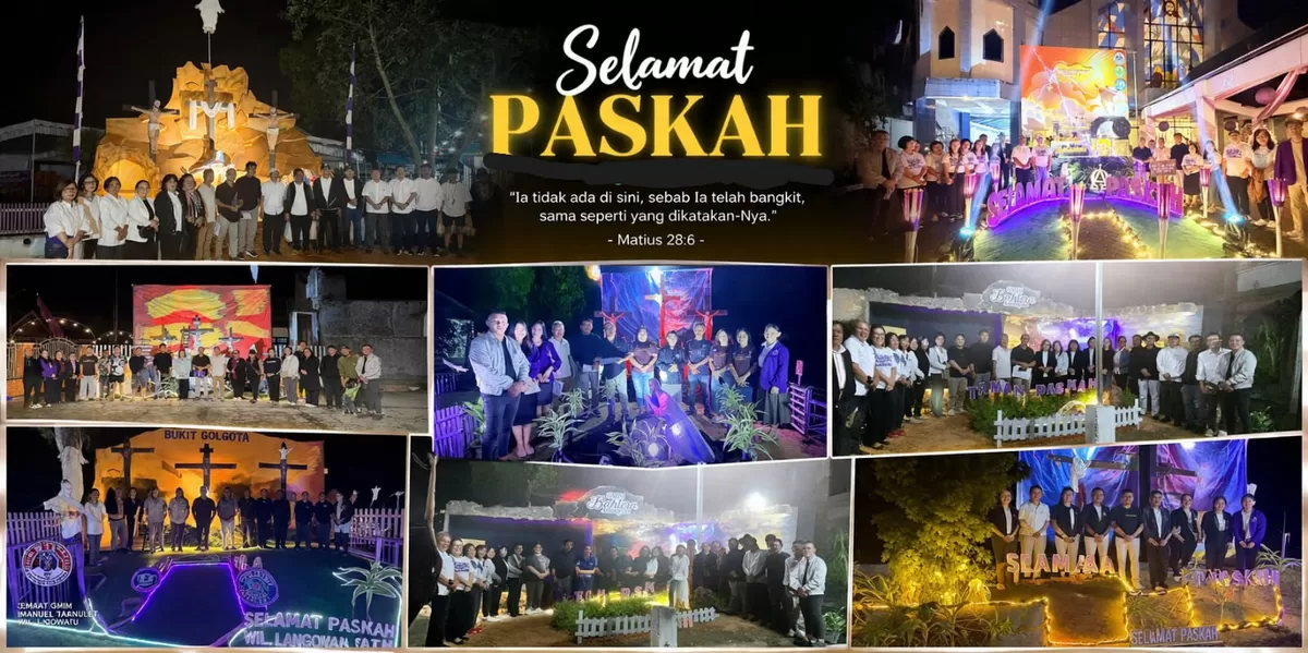 Taman Paskah 7 jemaat di wilayah Langowan 1