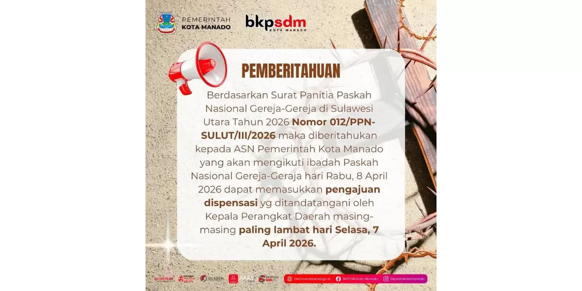Infografis Pemkot Manado (Dok. Istimewa)