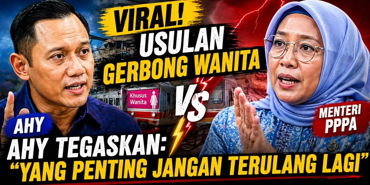 Usulan Soal Gerbong Wanita Dipindahkan Ditanggapi AHY (Marlon/AI/Sulutzone)