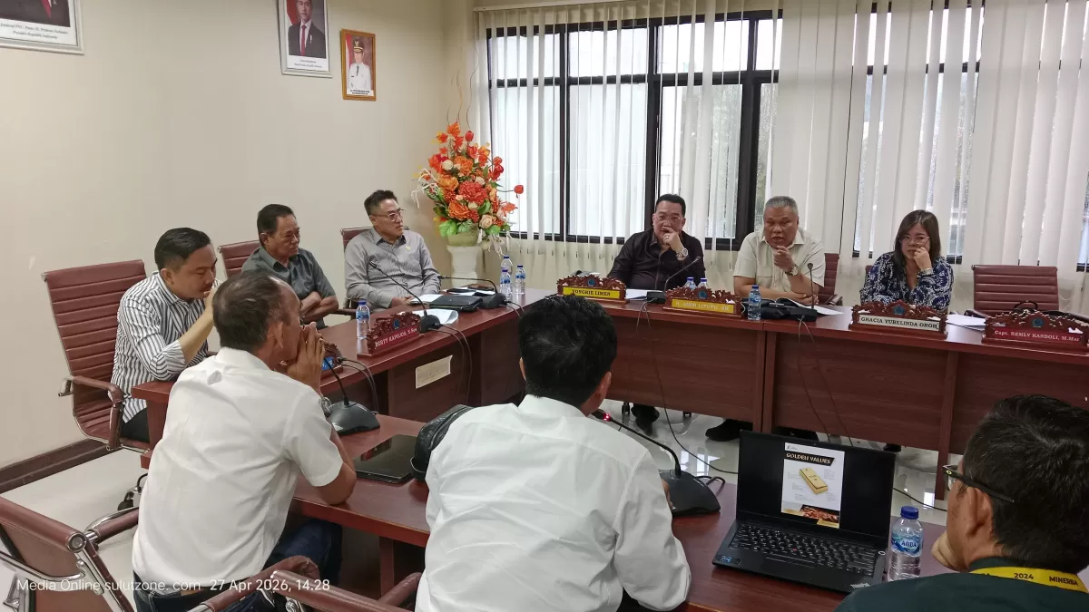 MSM saat berhadapan dengan Wakil Rakyat di DPRD Sulut (Dok. Istimewa)