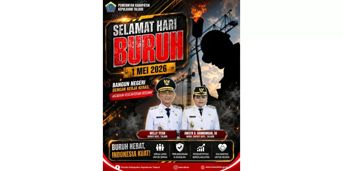 Bupati Welly Titah dan Wakil Kabupaten Kepulauan Talaud Anisya G. BAMBUNGAN, SE (Istimewa) (Pemda Kab.Kepl.Talaud)