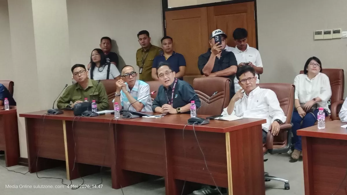 Dirut PT MSM, David Sompie Jelaskan Terkait Permasalahan Jalan Likupang-Bitung (Dok. Sulutzonecom/Dede)