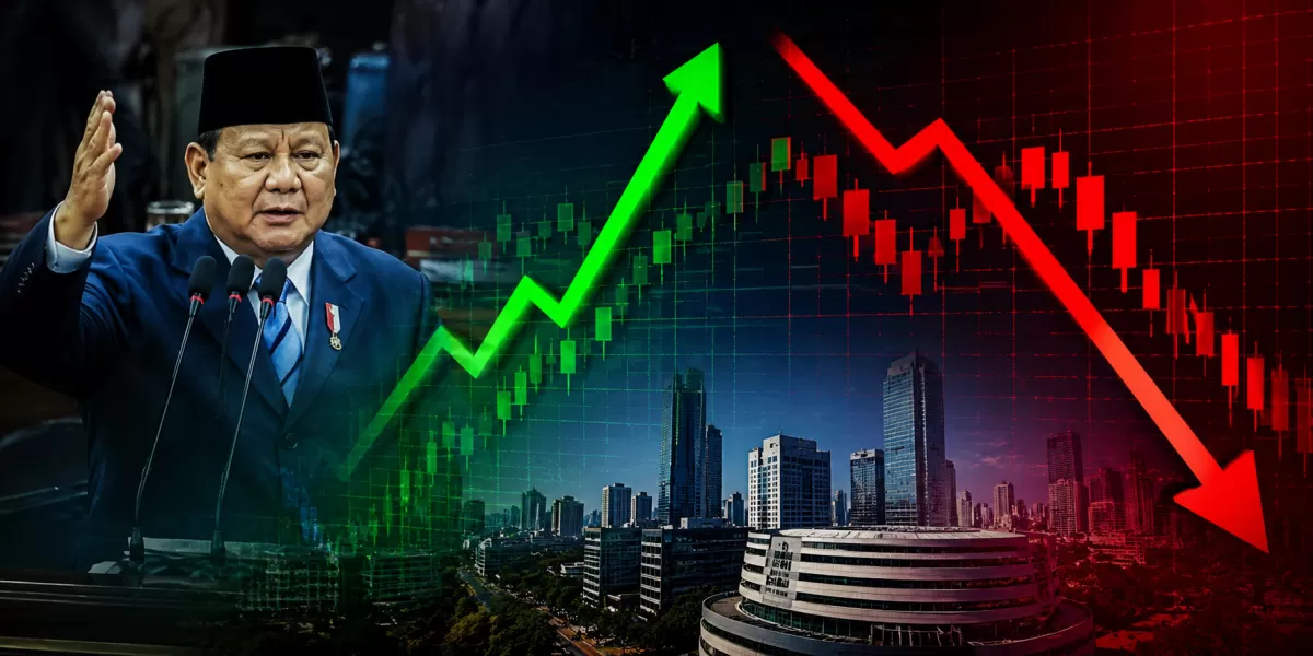 IHSG kembali Anjlok Setelah Sempat Menguat Saat Pidato Prabowo (Marlon/AI/Sulutzone)