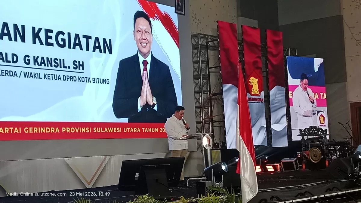 Ketua Panitia Rakerda Gerindra Sulut, Ronald Kansil (Dok sulutzone.com / dede)