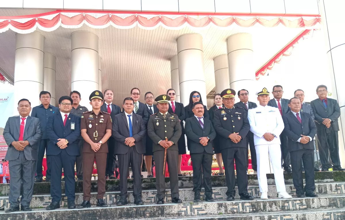 Pemkab Talaud laksanakan upacara hari lahirnya Pancasila (Nelson Sangadi)