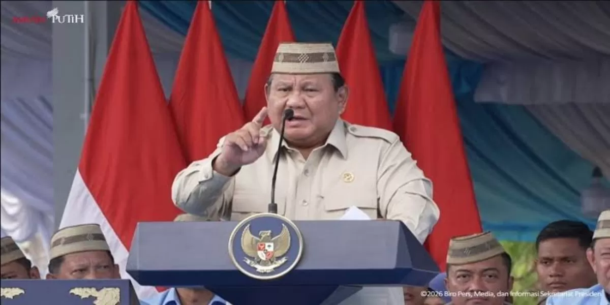 Prabowo saat Pidato di Gorontalo