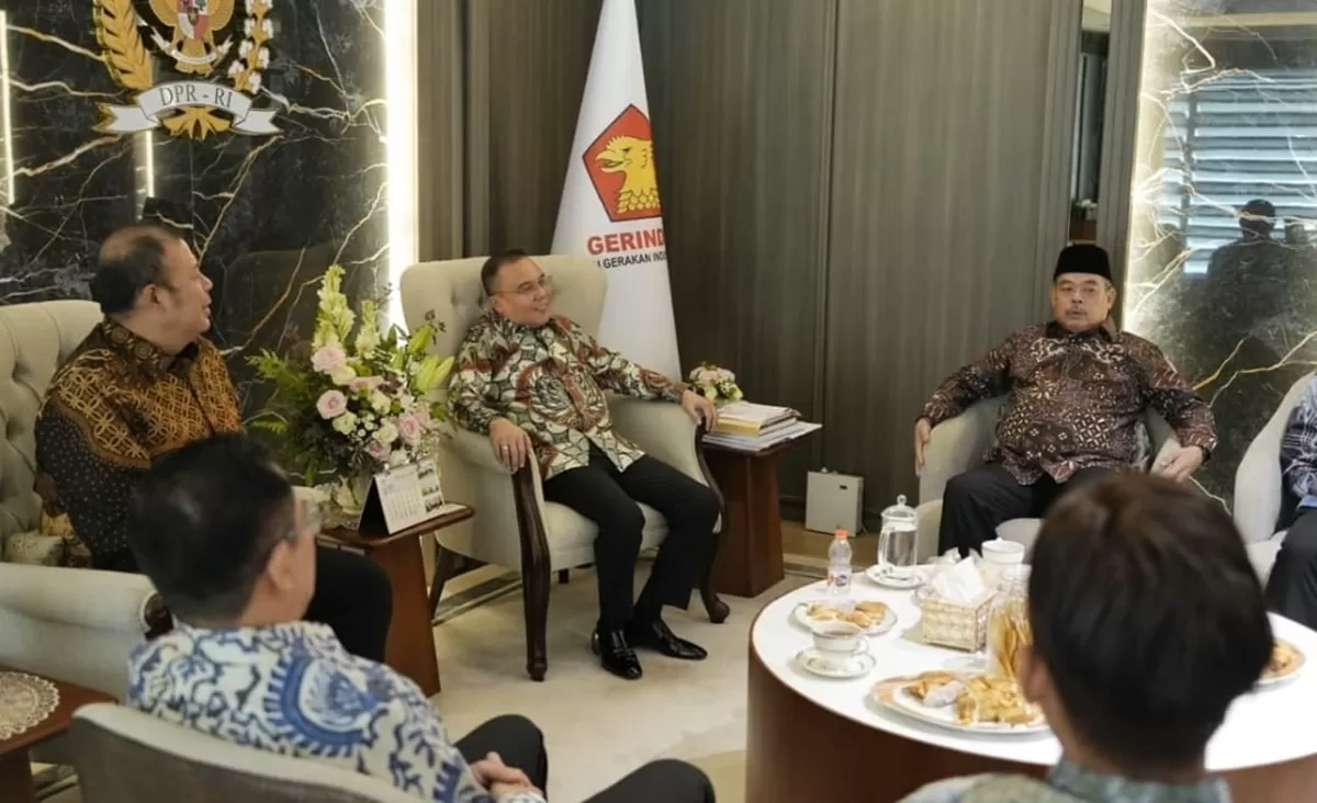 Wakil Ketua DPR RI, Sufmi Dasco Ahmad dan Cucun Ahmad Syamsurijal terima audiensi dengan APKASI terkait pembangunan daerah. (DOk. Ist)