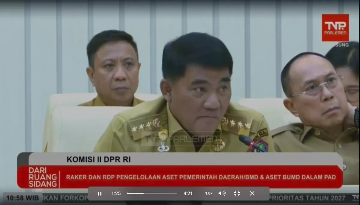 Yulius Selvaus di depan Komisi III DPR RI (Istimewa)