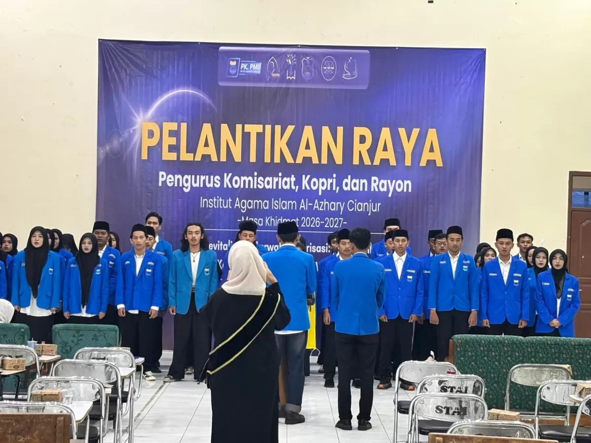 Pelantikan Raya PK PMII IAI Al-Azhary Cianjur (Foto: Dock Istimewa )