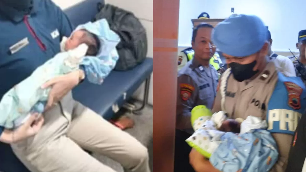 Geger penemuan bayi di KA Sancaka Yogyakarta-Surabaya Gubeng.  (Threads/merapi_uncover - Polresta Surakarta)