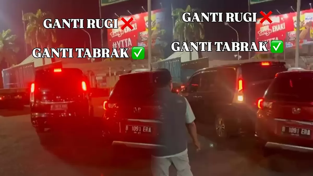 Penyelesaian Ekstrem Tabrakan di Gilimanuk, Korban Sepakat Tabrak Balik Mobil Pelaku. (Instagram/@ridewith_zoe)