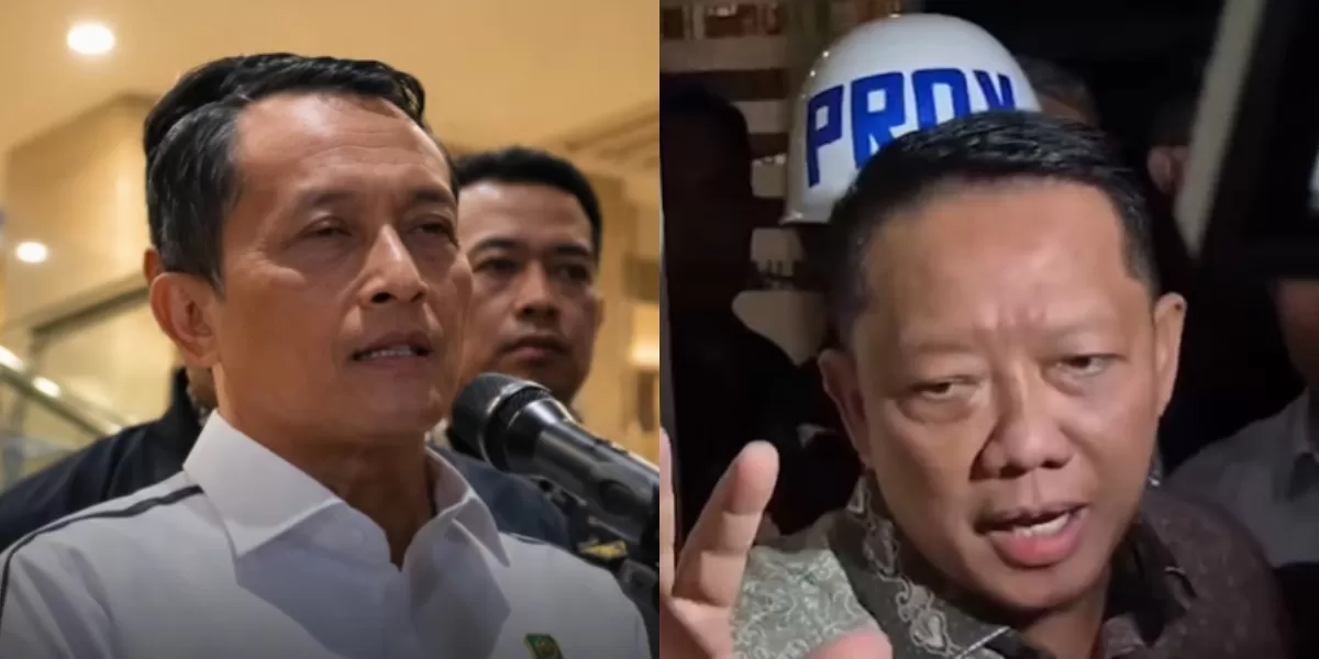 Momen penahanan eks Jampidsus, Febrie Adriansyah yang disorot publik lantaran tidak diborgol dan tanpa rompi tahanan. (Instagram.com/@fakta.indo)