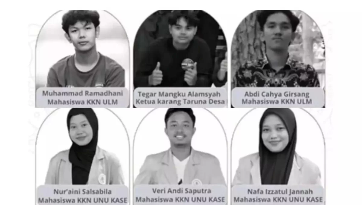 Mahasiswa KKN UNU Kalimantan Selatan dan ULM meninggal dunia dalam kecelakaan lalu lintas.  (Instagram/batulicin_irigasi)