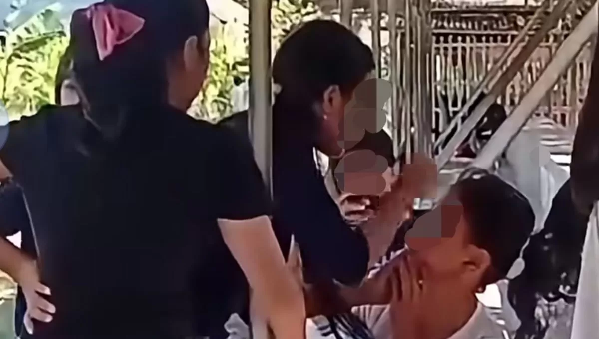 Viral video dugaan perundungan ABG Cilacap, Jawa Tengah di media sosial. (Instagram/infocilacap24jam)
